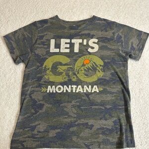Kids Camouflage 'Let's Go Montana' T-Shirt